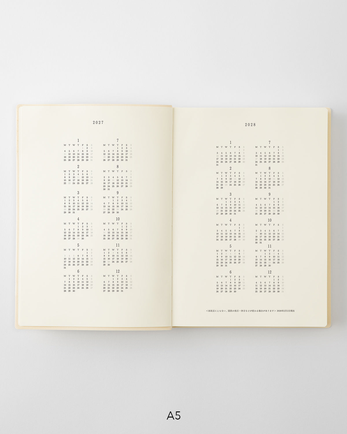 MD Notebook Diary 1 Day 1 Page A5