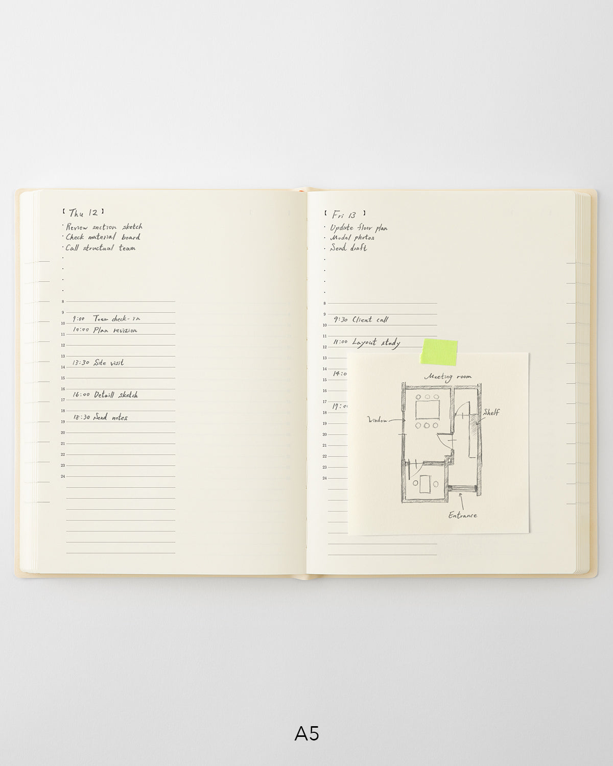 MD Notebook Diary 1 Day 1 Page A5