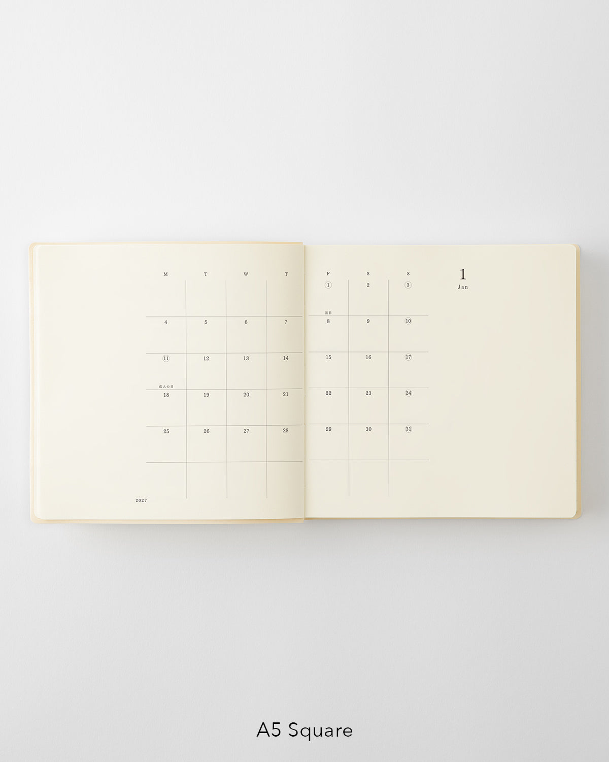 MD Notebook Diary 1 Day 1 Page A5 Square