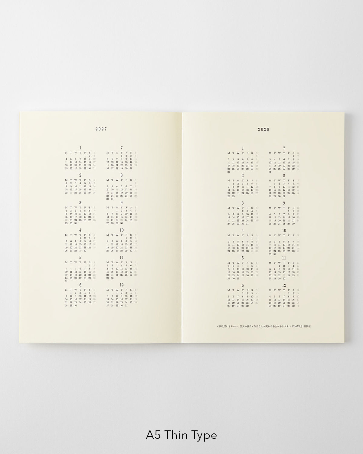 A5 Thin Type