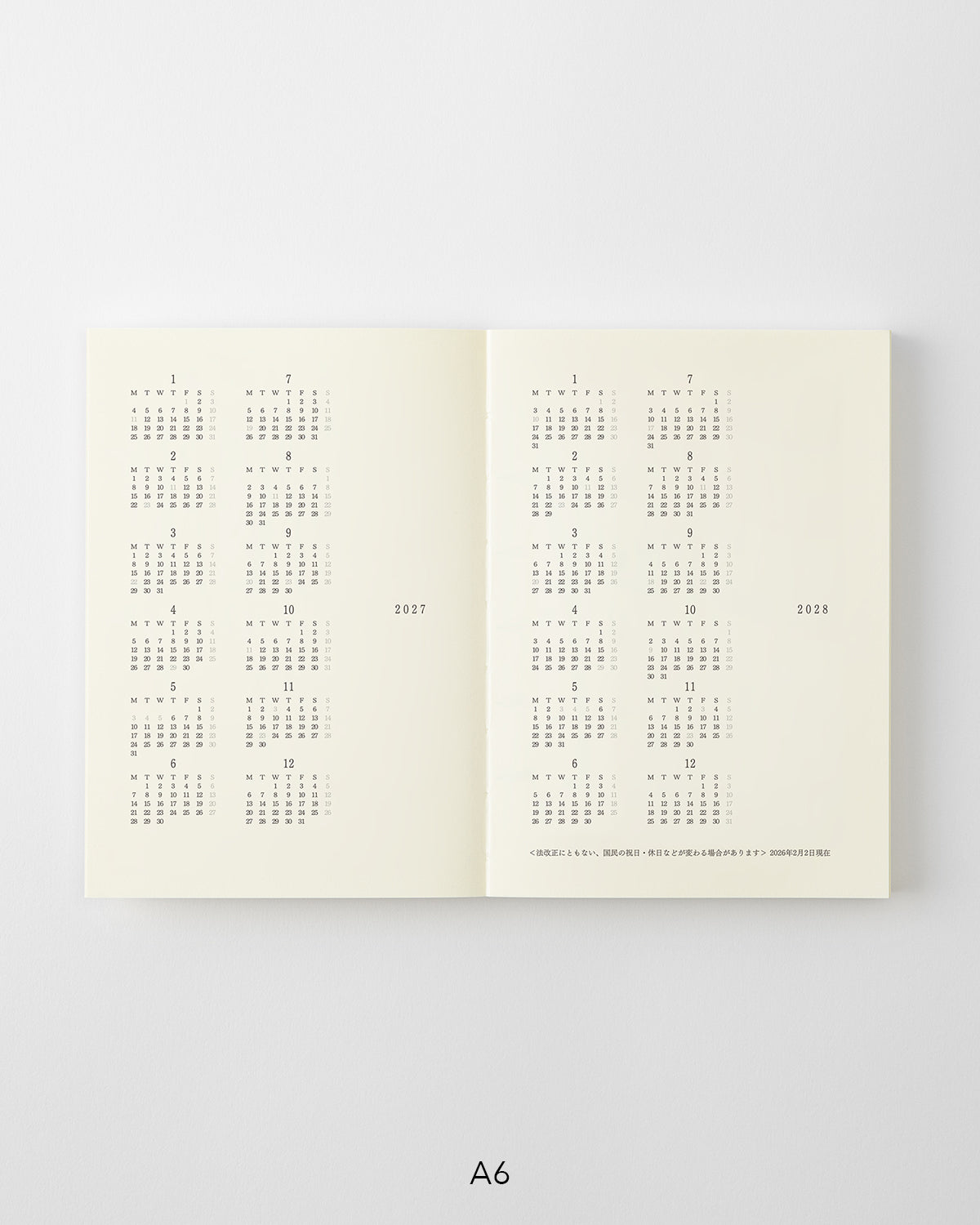 MD Notebook Diary A6