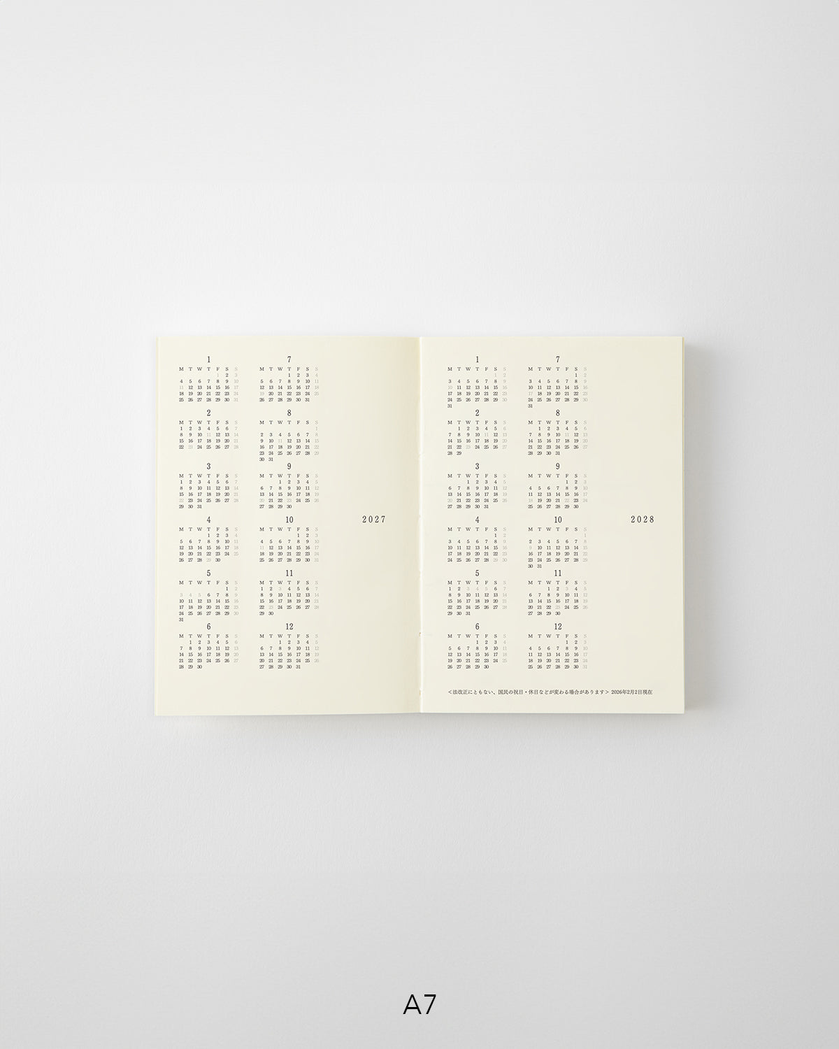 MD Notebook Diary A7